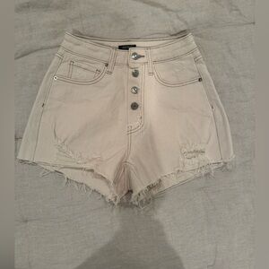 Target Women's Cream Jean Shorts